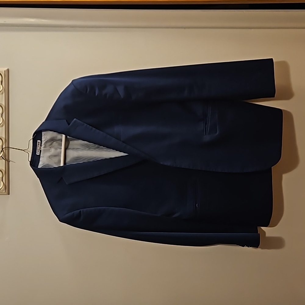 Express 40R slim fit photographer blue suit
